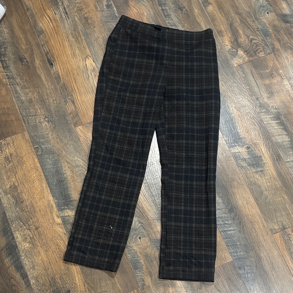 Women’s Plaid Pants - blue and grey